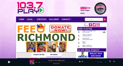Desktop Screenshot of 1037play.com